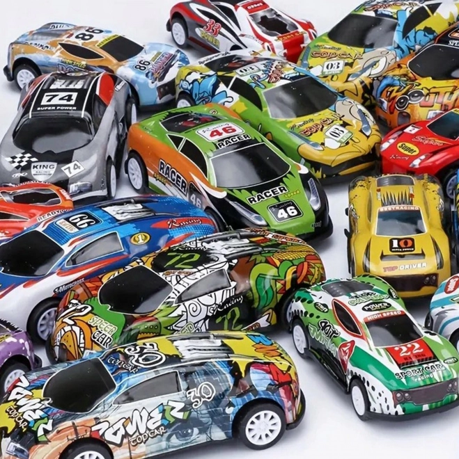 Ensemble de voitures de course WOOPIE 30 pcs avec carte