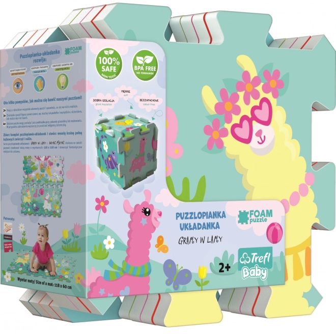 TREFL Puzzle en mousse Lamas joyeuses