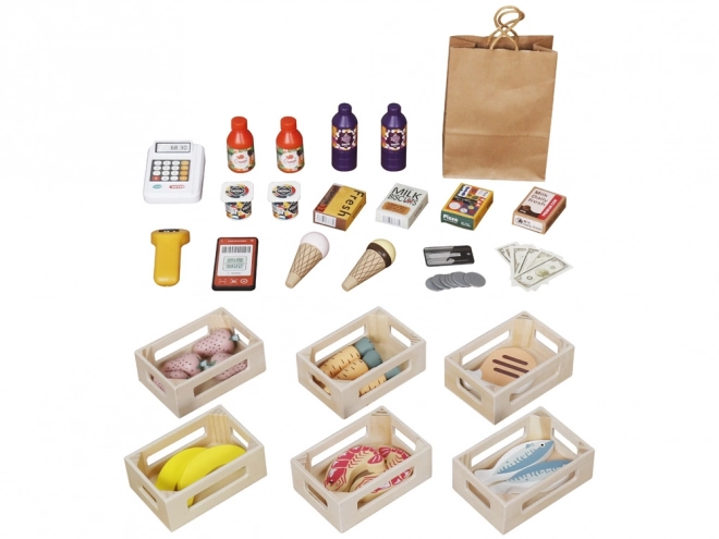 Wooden Shop and Theater Creative Toy for Kids