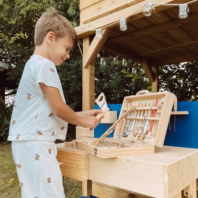 Small Foot Gereedschapskist Deluxe met houten gereedschap