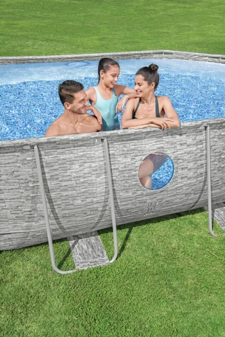 Self-supporting Pool Bestway Power Steel Swim Vista 427 x 250 x 100 cm