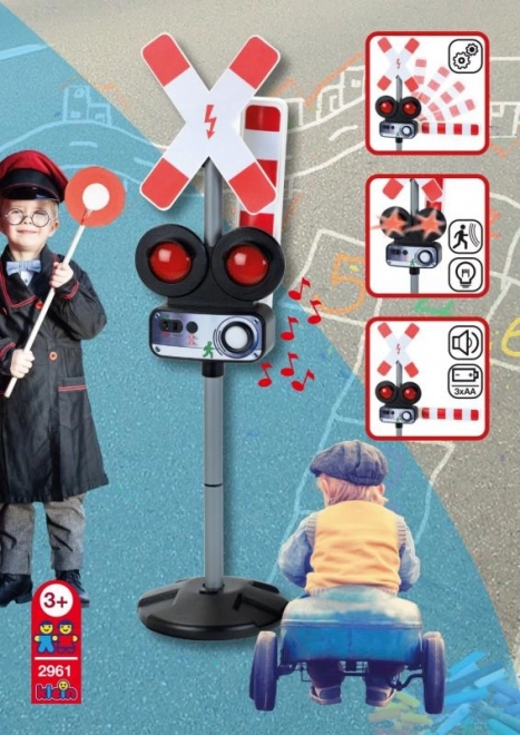 Barrières ferroviaires avec effets lumineux et sonores