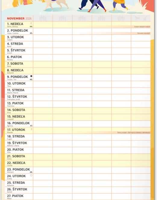 Muurkalender Familieplanner XXL 2026
