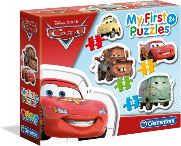 Clementoni mes premiers puzzles Voitures 4-en-1 (3, 6, 9, 12 pièces)