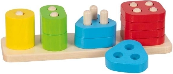 Goki motor skills wooden game – colors and shapes