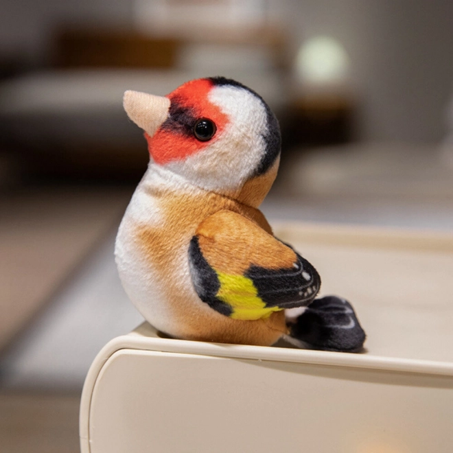 Kleine Pluchen Vogel Blauw Mees