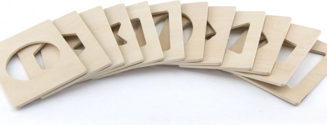 Gabarits magnétiques en bois avec formes pour peindre
