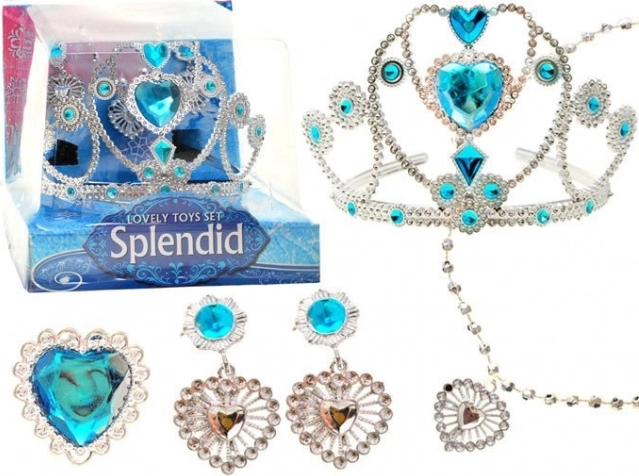 Diadème et bijoux Elsa inspirés de La Reine des neiges