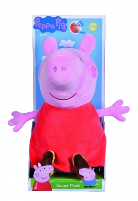 Pluchen Peppa Pig met geluid, 22 cm
