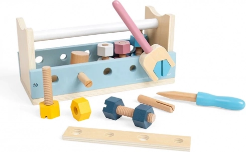 Wooden 2-in-1 Tool Box BIGJIGS TOYS