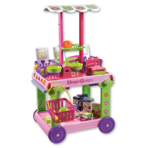 Androni Mobiele Markt met 30 Accessoires - hoogte 85 cm