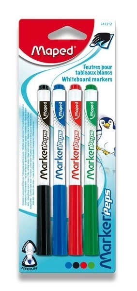 MAPED Whiteboard Markers Marker'Peps 4 stuks