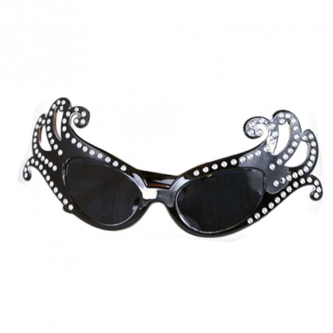 Carnavalsbril Lady G zwart
