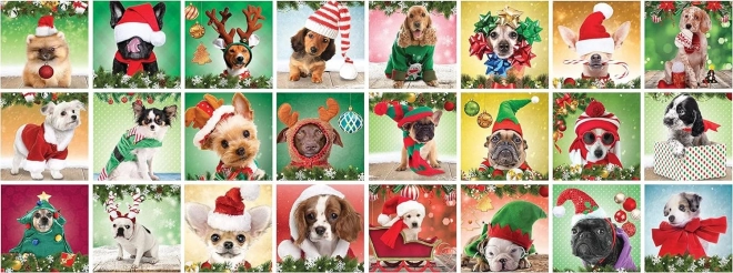 Adventskalender met Puzzel Eurographics 24 x 50 Stuks – Kersthondjes
