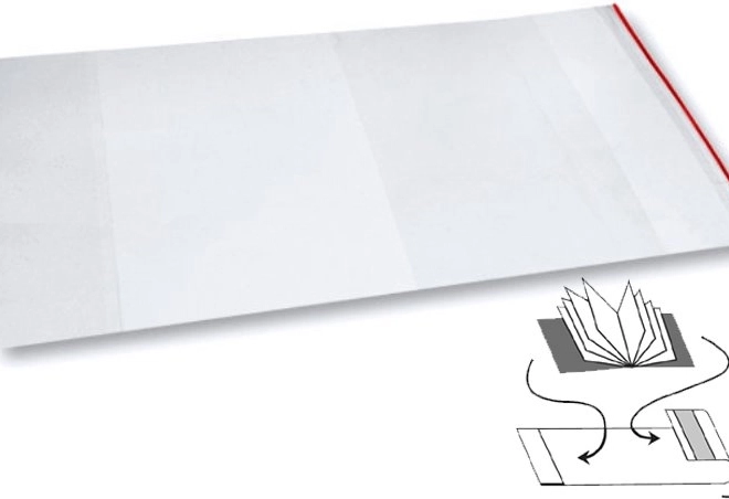 Couverture universelle pour livres et cahiers OXYBAG avec bande adhésive