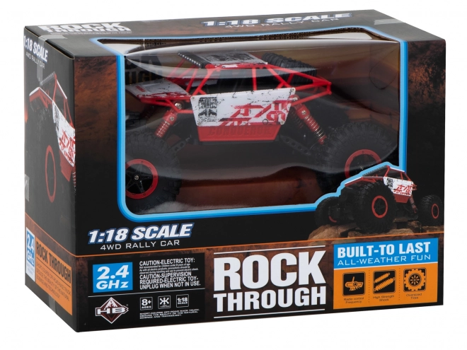 Remote Control Rock Crawler Car – Red