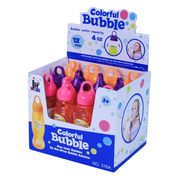 Bellenblaas fles 3 kleuren
