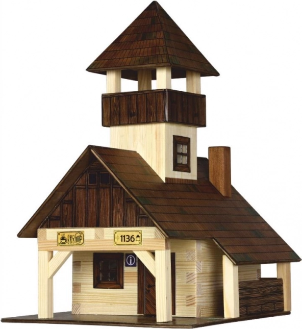 Tourist Cabin from Wooden Construction Kit