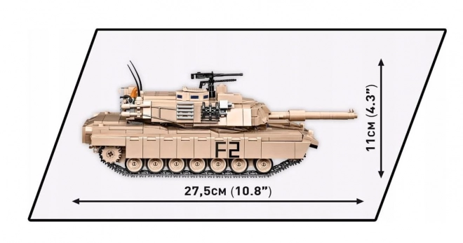 COBI 2622 Gewapende Strijdkrachten Abrams M1A2, 1:35, 982 st, 1 figuur