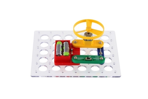 Geheimen van elektronica 80 experimenten mini op batterijen in doos 24x18x4cm vanaf 6 jaar