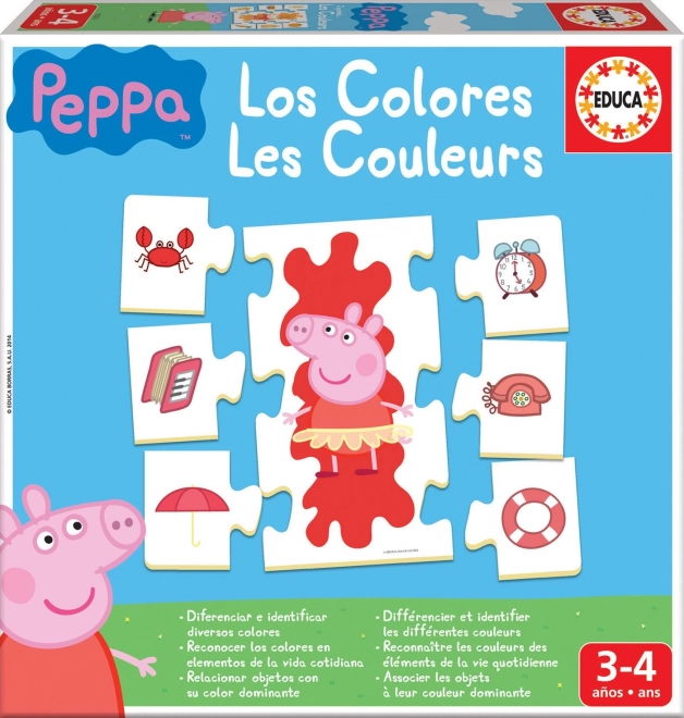 EDUCA Puzzel Peppa Big: We Leren Kleuren 6x7 Stukjes