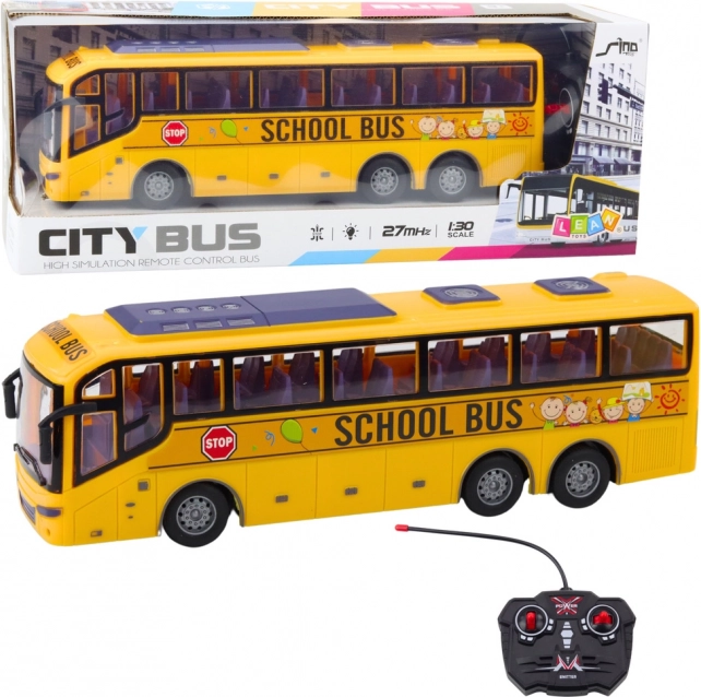 Racing Yellow School Bus RC 1:30 with Remote Control