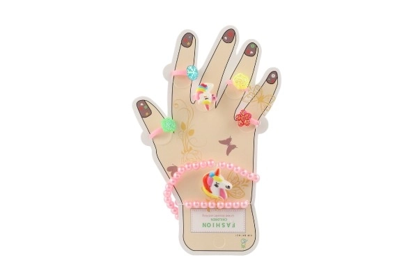 Schoonheidset met ringen en armbanden voor kinderen