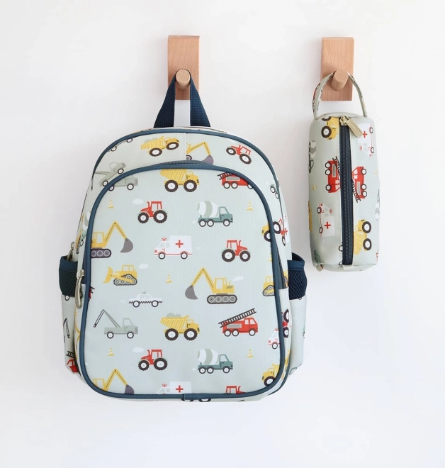 A Little Lovely Company Kindergartenrucksack – Fahrzeuge