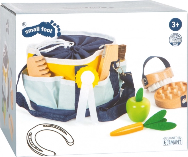 Small Foot Ensemble de soins pour chevaux avec sac