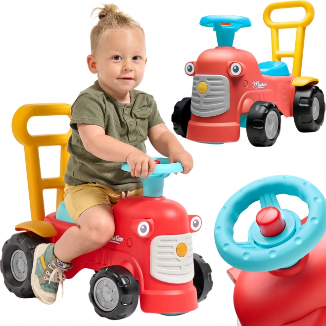 Red riding tractor Maurice for children