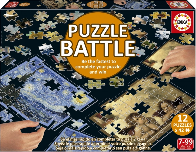EDUCA Puzzle bataille de l’Art 12x42 pièces