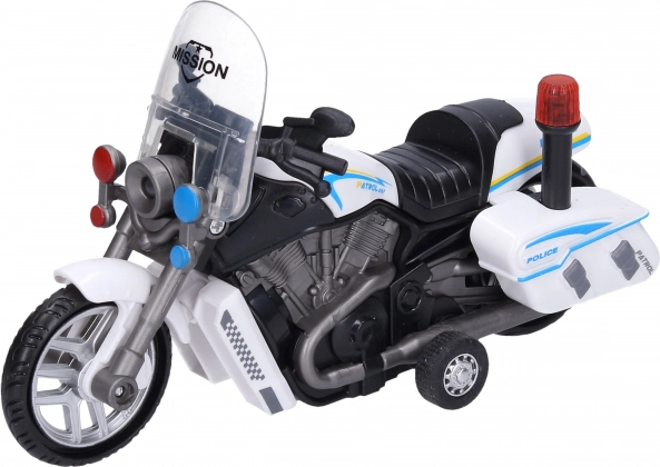 Police Motorcycle Toy with Effects