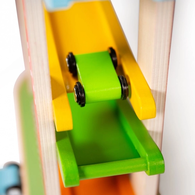 Holz-Rennbahn für Autos von Bigjigs Toys