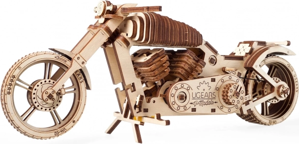 Houten 3D-puzzel motor UGEARS – mechanisch model zonder lijm