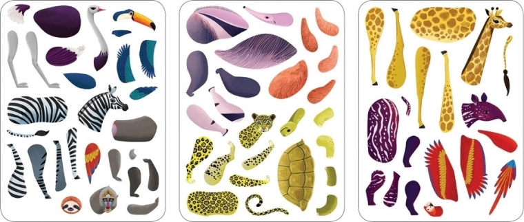 Plus de 70 aimants pour créer ses propres animaux