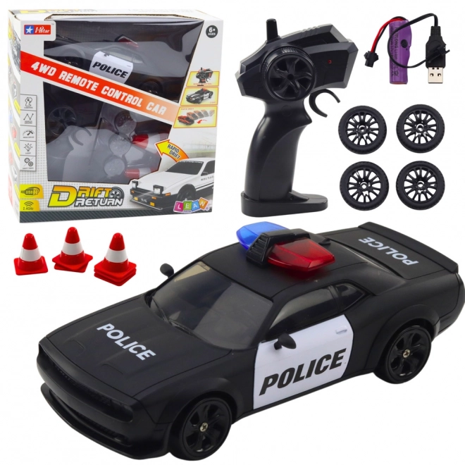 Race RC auto met verwisselbare politiebanden