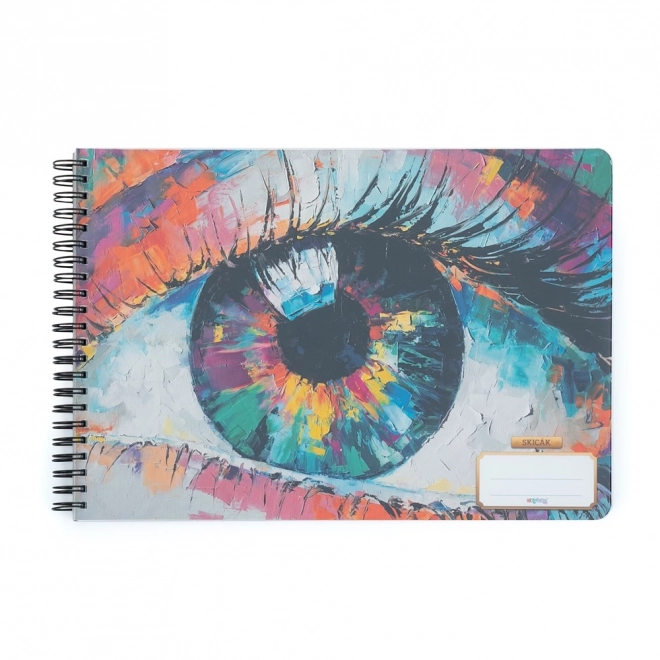 Schetsboek A4 tw,40 bladen, 190g oog