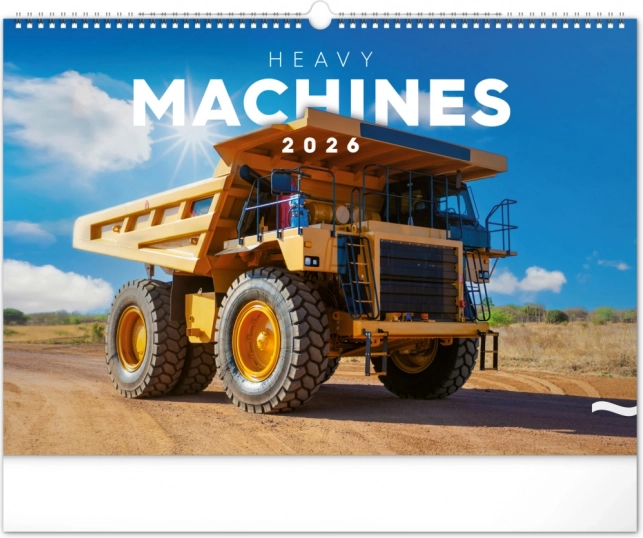 Calendrier mural Machines de chantier 2026