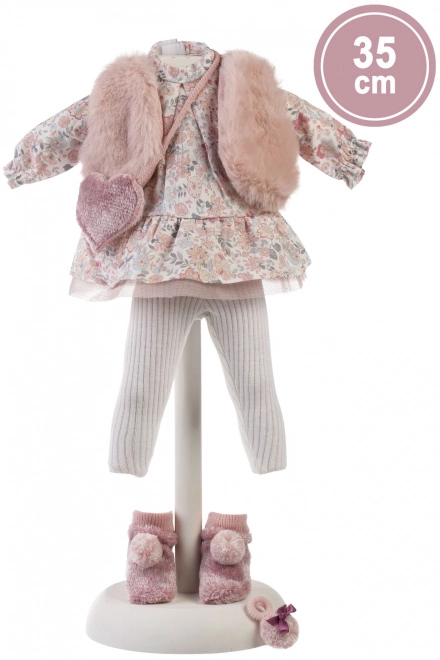 Llorens 535S SARA - realistische pop met zacht stoffen lichaam - 35 cm
