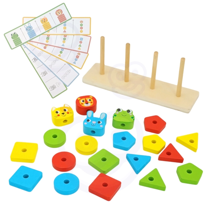 Woopie Montessori Dierenpiramide 27 stuks