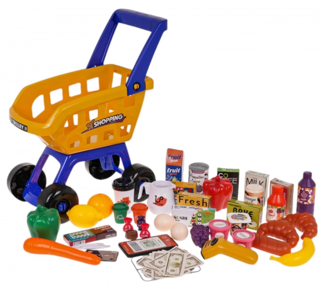 MEGA Supermarkt met mandje + accessoires