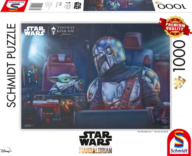Puzzel Mandalorian: Twee op reis 1000 stukjes
