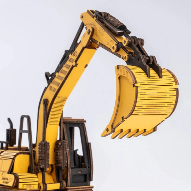 RoboTime houten 3D-puzzel - Graafmachine