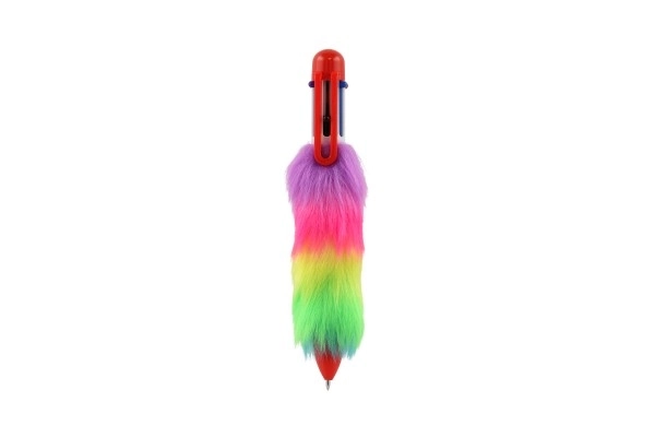 Teddies colorful plush pen with tassels