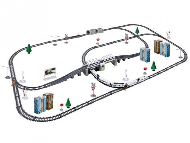 Elektrische persoonlijke trein met lange rails
