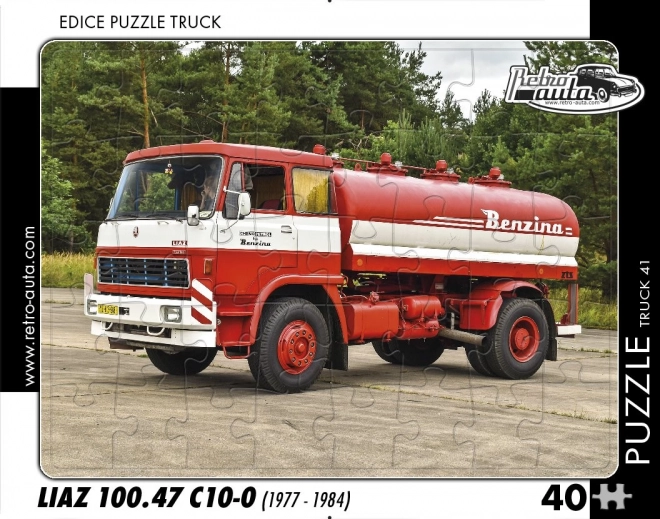 Puzzel RETRO‑AUTA Truck LIAZ 100.47 (1977–1984) – 40 stukjes