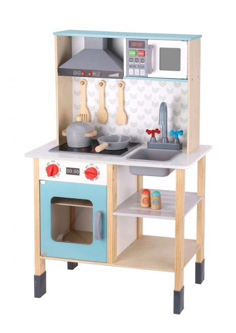 Houten kinderkeuken TOOKY TOY met accessoires