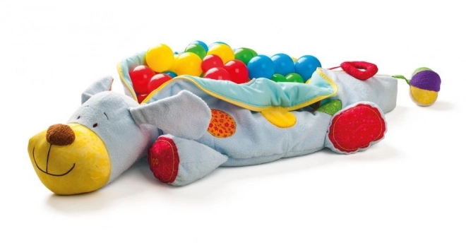 Multifunctionele pluchen hond met ballen van Niny