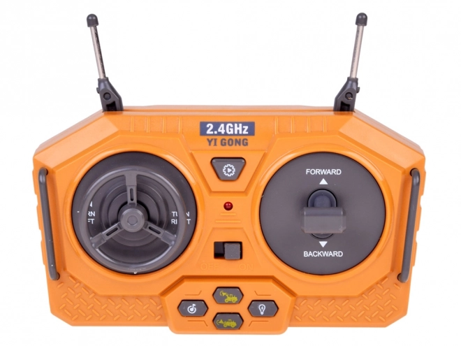 Bulldozer télécommandé avec bras mobile, lumière et son