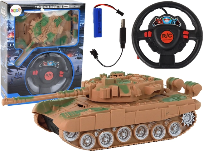 Remote-Controlled Tank with Light and Sound Effects